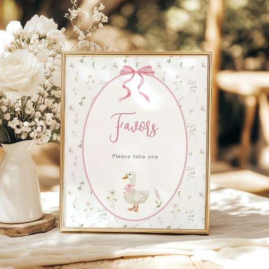 Dummer-Gans-Mädchen-Baby-Shower-Geschenke Poster