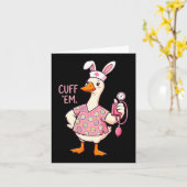Dummer Gans-Meme Lustiges Ostern Krankenpfleger Cu Karte (Gelbe Blume)