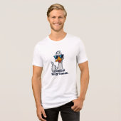 Dummer Gans Meme Tri-Blend Shirt (Vorderseite voll)