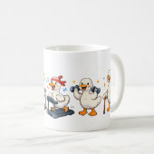 Dummer Gans Physiotherapie , Physiotherapeut Kaffeetasse (VorderseiteRechts)