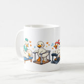 Dummer Gans Physiotherapie , Physiotherapeut Kaffeetasse (Vorderseite Links)