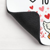 Dummer Gans Romantischer Status Lustiges Liebesleb Mousepad (Ecke)
