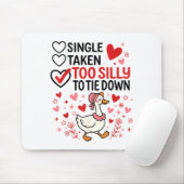 Dummer Gans Romantischer Status Lustiges Liebesleb Mousepad (Mit Mouse)