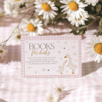 Dummer Gans Rosa Babyparty Bücher Für Baby Karte