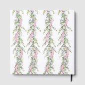 Dummer Gans Rosa Gingham-Baby-Party  Gästebuch (Rückseite)