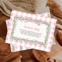 Dummer Gans Rosa Gingham-Bücher für Baby-Girlande