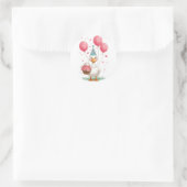Dummer Gans-Rundaufkleber Runder Aufkleber (Tasche)