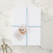 Dummer Gans Rustikaler Herbst-Baby Shower Danke Geschenkanhänger (Mit Garn)