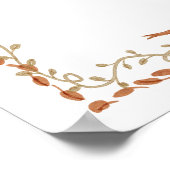 Dummer Gans Rustikaler Herbst-Baby-Shower-Willkomm Poster (Ecke)