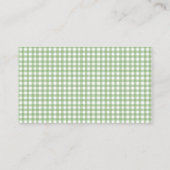 Dummer-Gans-Sage-Gingham-Babyparty-Windeln-Raffle  Begleitkarte (Rückseite)