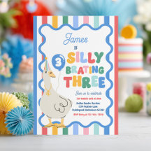 Dummer Gans Silly-Brating Drei Geburtstagsfeier