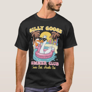Dummer Gans Sommerclub Sommerferien Strand Frauen T-Shirt