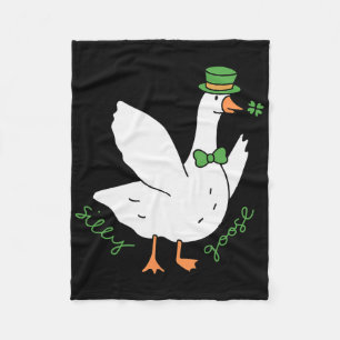 Dummer Gans St. Patrick's Day Leprechaun Hut Irish Fleecedecke