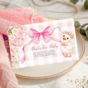 Dummer Gans Süße Gans Rosa Bücher für Baby Karte