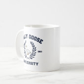 Dummer-Gans-Universität Kaffeetasse (Vorderseite Links)