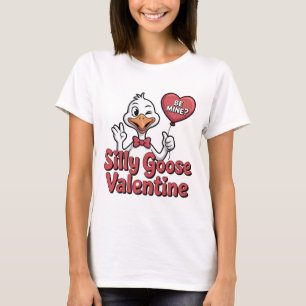 Dummer Gans Valentinstag Shirt - Süße zwinkernden 