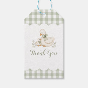 Dummer Gans Vintage Gänseblümchen-Baby-Party Geschenkanhänger