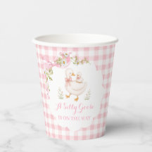Dummer Gans Vintage Gänseblümchen-Baby-Party