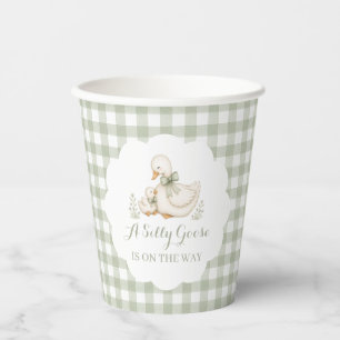 Dummer Gans Vintage Gänseblümchen-Baby-Party Pappbecher