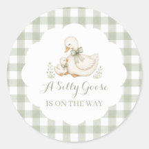 Dummer Gans Vintage Gänseblümchen-Baby-Party