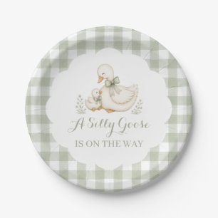Dummer Gans Vintage Gänseblümchen Babyparty Pappteller