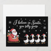Dummer Gans Weihnachten Ich glaube an den Weihnach (Vorne/Hinten)