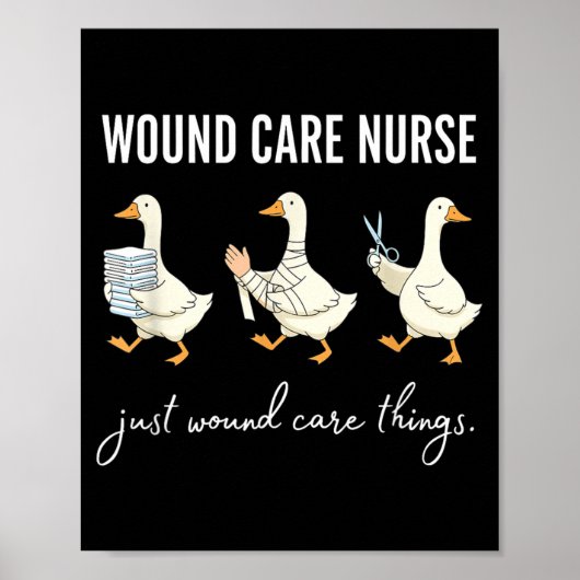 Dummer Gans Wundpflege Krankenschwester Lustige Gr Poster (Vorne)