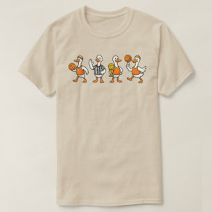 Dummer Gänse-Basketball Lustiger Gänse-Hoop Vinta T-Shirt