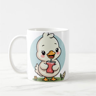 Dummer Gänse-Juice-Box-Süßer-Vogel-Lustiger-Sticke Kaffeetasse