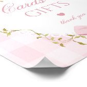 Dummer Gänse Karten und Geschenke Whimsical rosa Poster (Ecke)