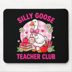 Dummer Gänse-Lehrer-Club Valentinstag Herz Rosa Sc Mousepad