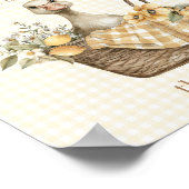 Dummer Gänse-Limonen-Baby-Shower-Windel-Raffle-Sch Poster (Ecke)