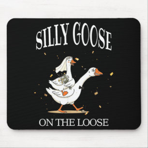 Dummer Gänse-Paar Auf Freiem Fuß Hochzeits-Spaß Mousepad