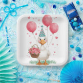 Dummer Gänse Papierplatten Pappteller (Party)