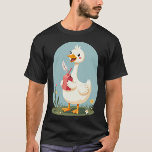 Dummer Gänse-Saft Lustiger Vogel Humor Süß Kawaii  T-Shirt