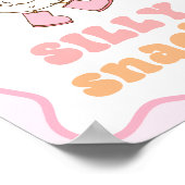 Dummer Gänse-Tischschild Snacks Poster (Ecke)