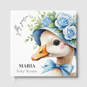Dummer Gänsejunge Geburtstags-Babyshower Gästebuch (Vorderseite)