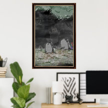Dummer Geister-Foto-Rahmenposter