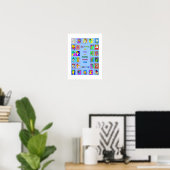 Dummer Gesichter und ABC-Buch: Poster (Heimbüro)