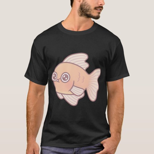 Dummer Goldfisch-Doodle T-Shirt (Vorderseite)