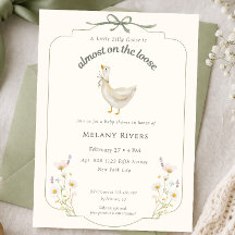 Dummer Goof auf freiem Fuß Sage floral Babyparty