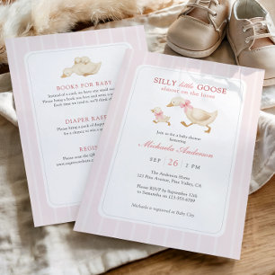 Dummer Goose Fast Auf Freiem Fuß Baby Shower Einladung