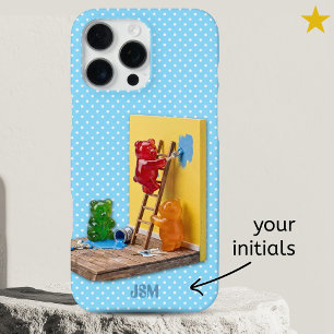 Dummer Gummibärchen-Malerei mit individuellem Name iPhone 16 Pro Max Hülle