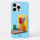 Dummer Gummibärchen-Malerei mit individuellem Name iPhone Hülle (Rückseite)