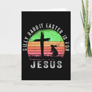 Dummer Hase Ostern ist für Jesus Christliche Relig Karte