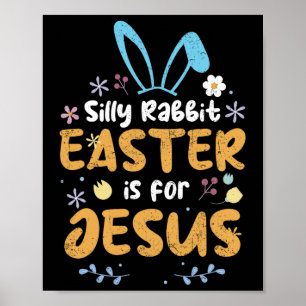 Dummer Hase Ostern ist für Jesus Christliches Oste Poster