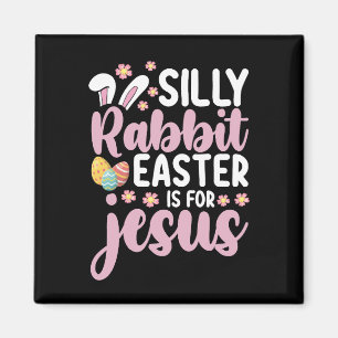 Dummer Hase Ostern ist für Jesus Christus Magnet