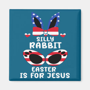 Dummer Hase Ostern ist für Jesus Ich Hase Ostern D Magnet
