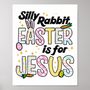 Dummer Hase Ostern ist für Jesus Lustiger Hase Fra Poster