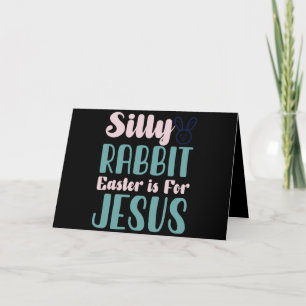 Dummer Hase Ostern ist für Jesus Osterfeiertag Dankeskarte